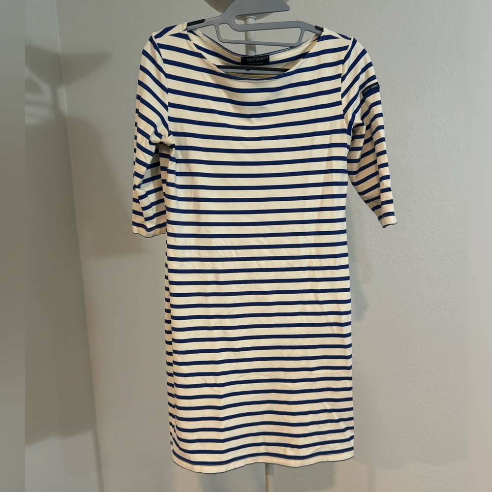 Saint James Blue and White striped dress